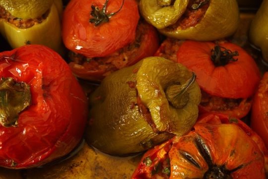 Stuffed tomatoes peppers